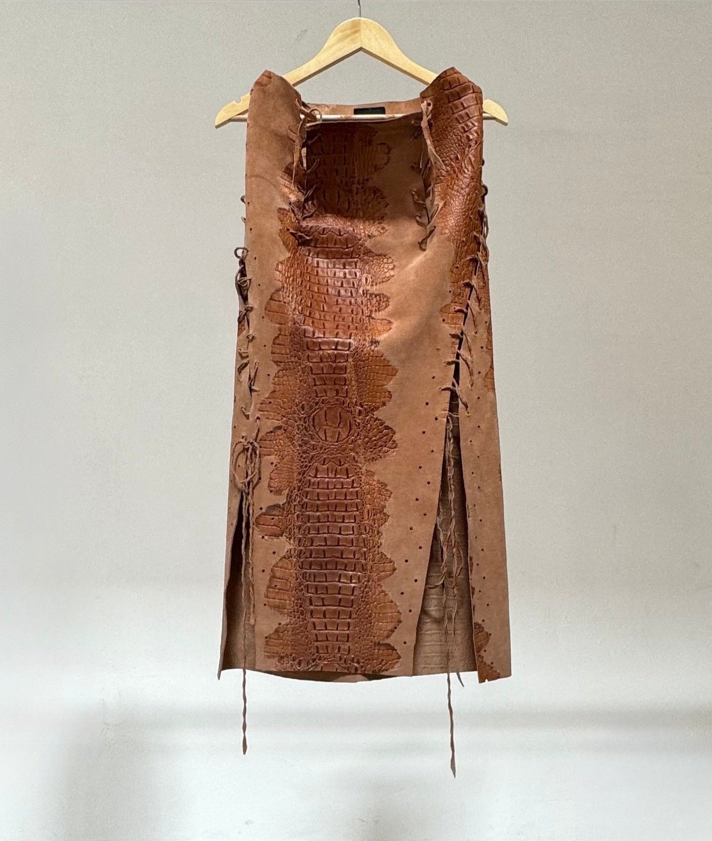 Cri Leather Skirt